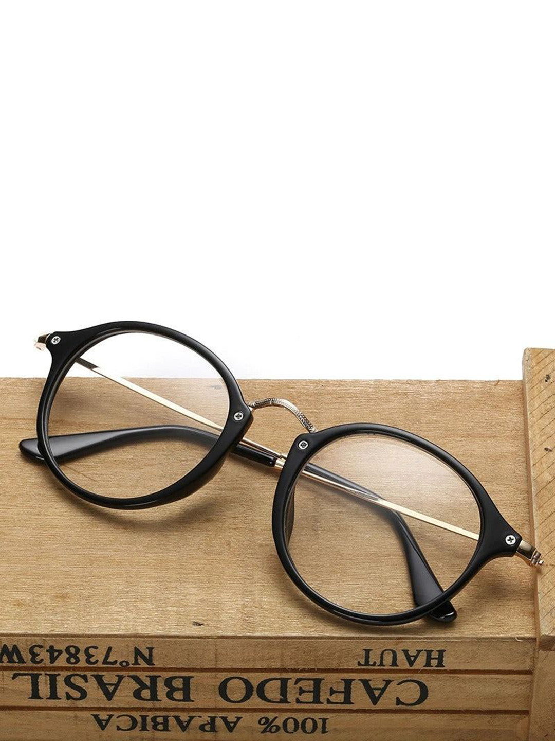 DEXENT COLLECTION Women Round Sunglasses Red Alert Black Clear