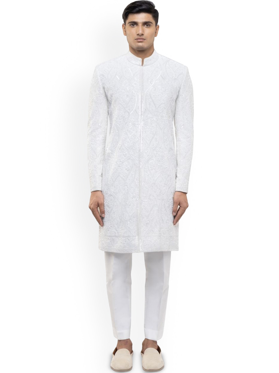 SDS By Kushal Shah Paisley Embroidered Sherwani Set