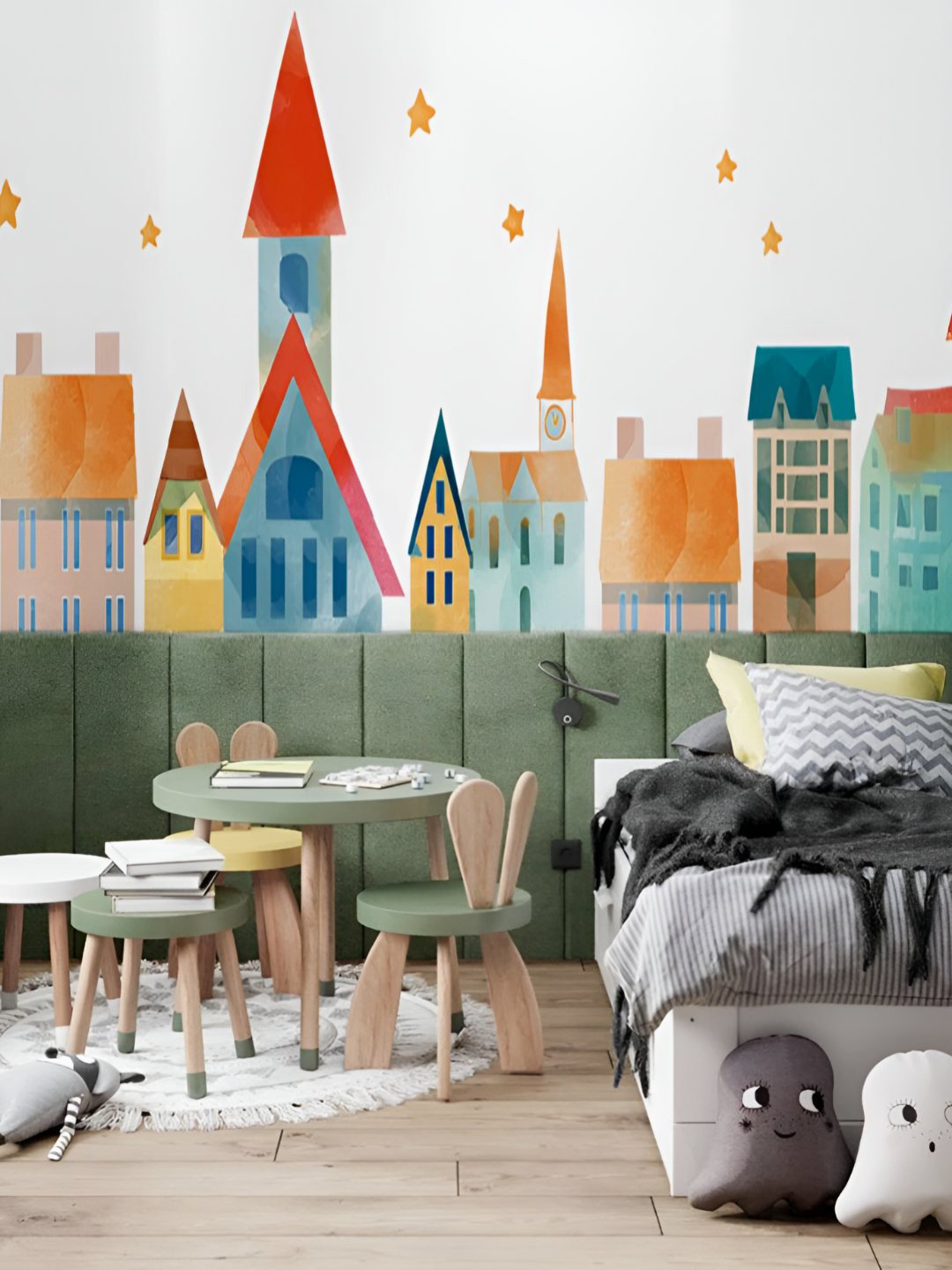 INDIAN ROYALS Blue & RedPrinted Self-Adhesive & Durable Wall Sticker