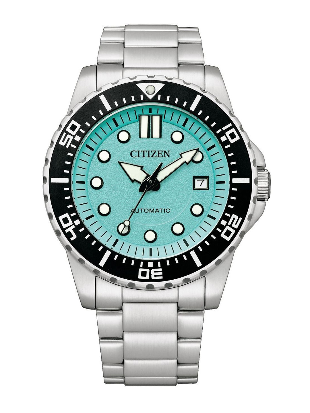 Citizen Men Brass Dial & Stainless Steel Bracelet Straps Analogue Watch NJ0170-83X