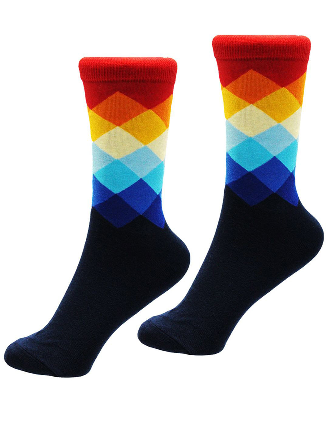Leonardi Men Patterned Calf Length Socks