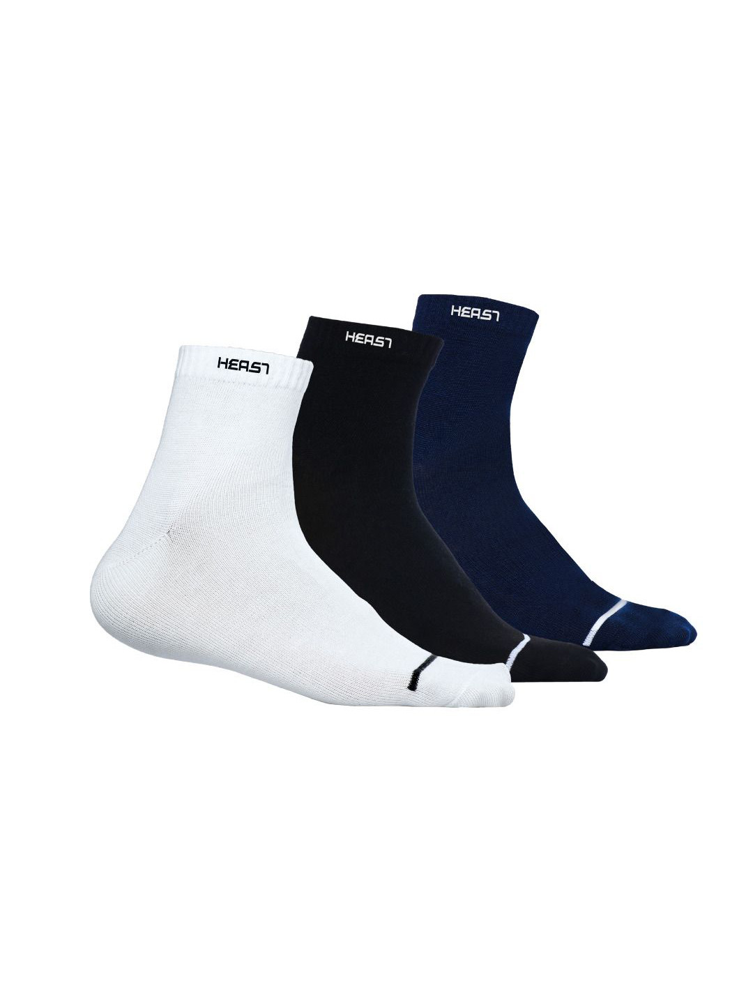 HEAST 3-Pcs  Of Organic Calf-Length Socks