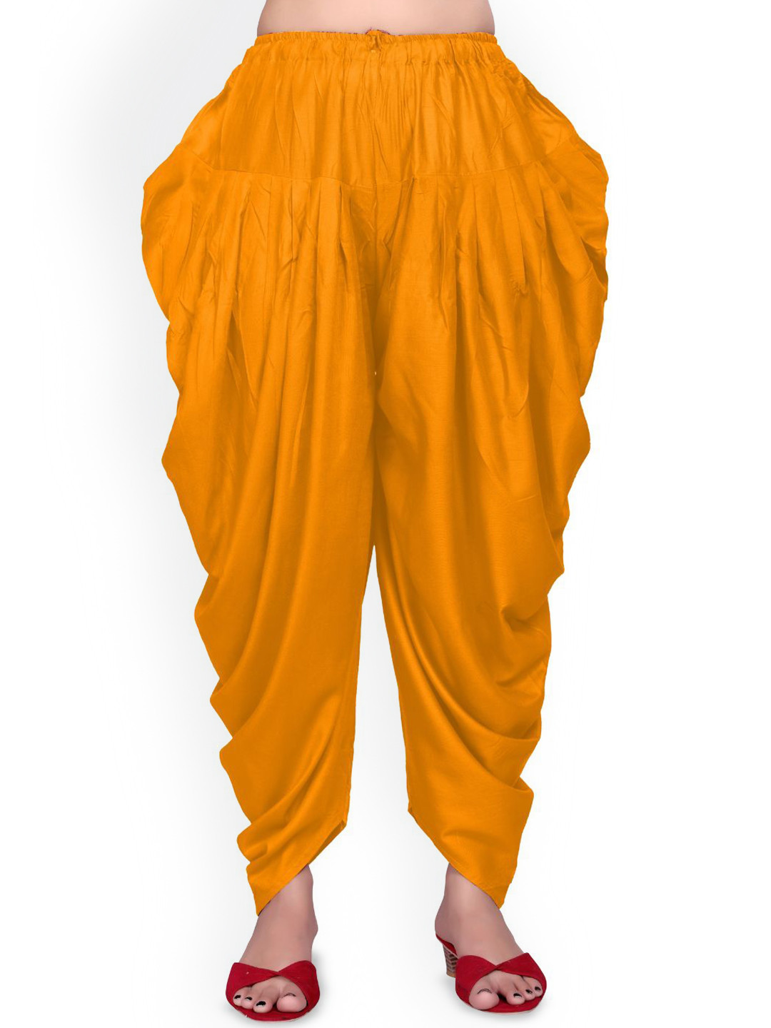 SS Sanket Synthetics Women Pure Satin Mid-Rise Loose Fit Salwar