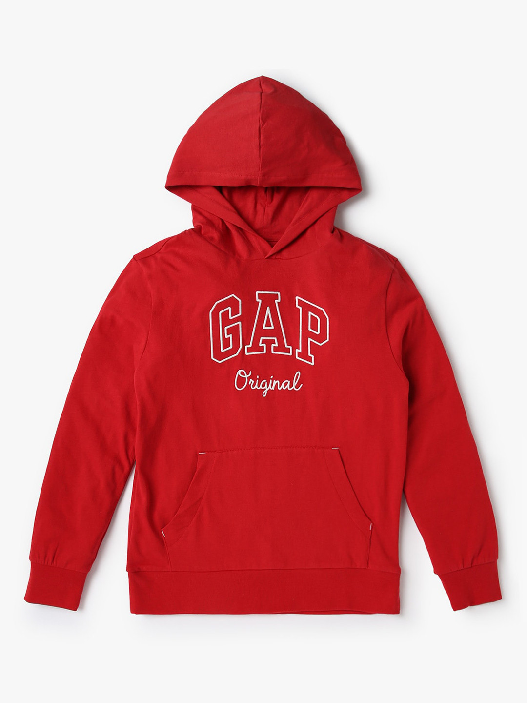 GAP Boys Brand Logo Embroidered Hooded Pure Cotton Sweatshirts