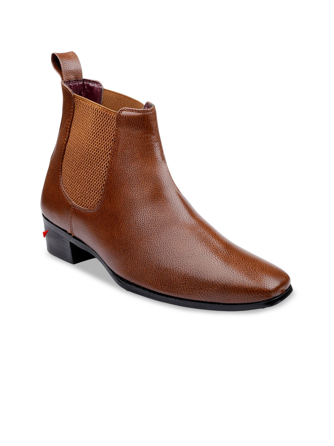 Bxxy Men 2 Inch Heel Height Increasing Casual Party Wear Chelsea Boot On Cuban Sole