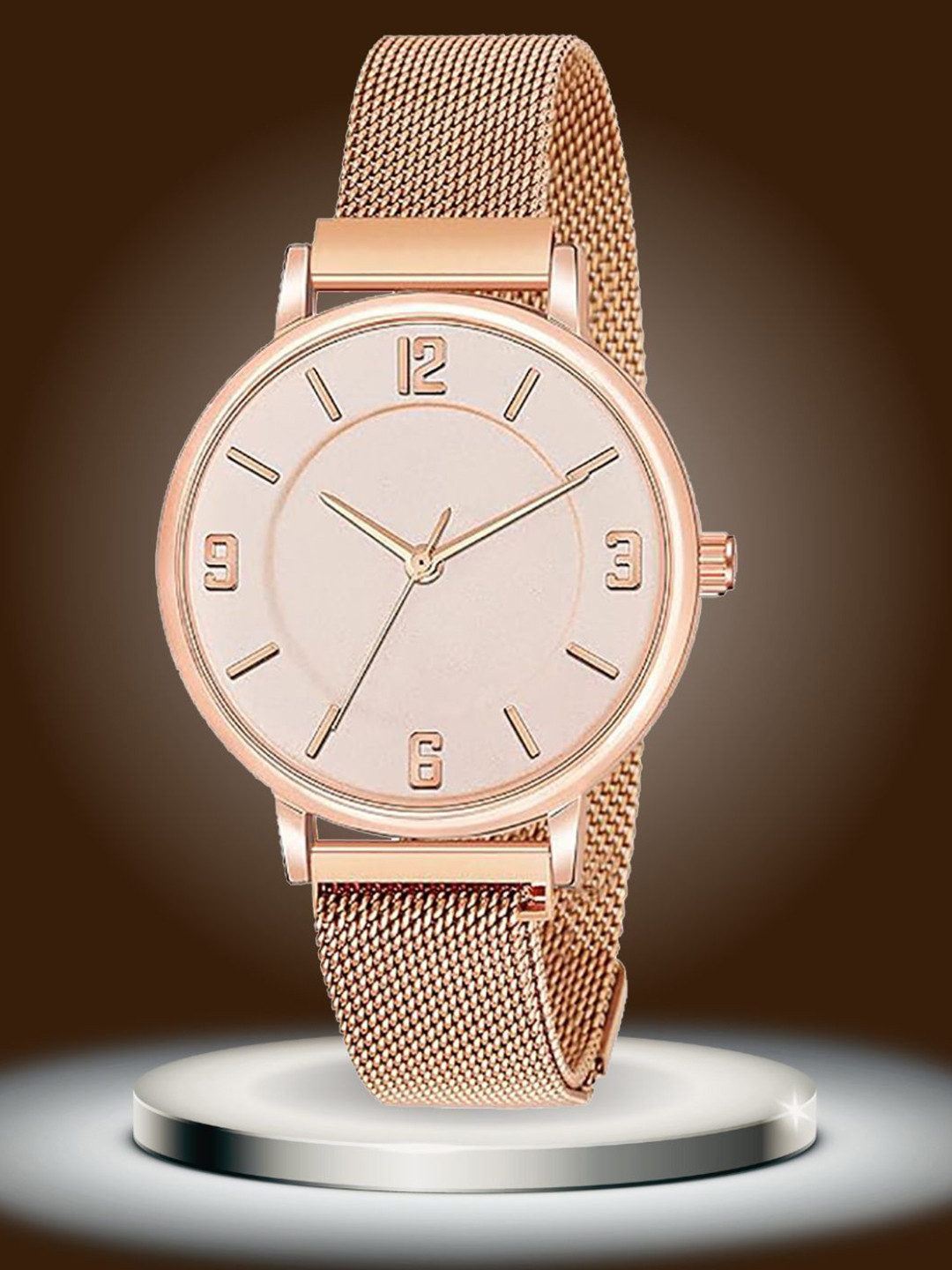 ON TIME OCTUS Women Dial & Stainless Steel Bracelet Style Straps Analogue Watch