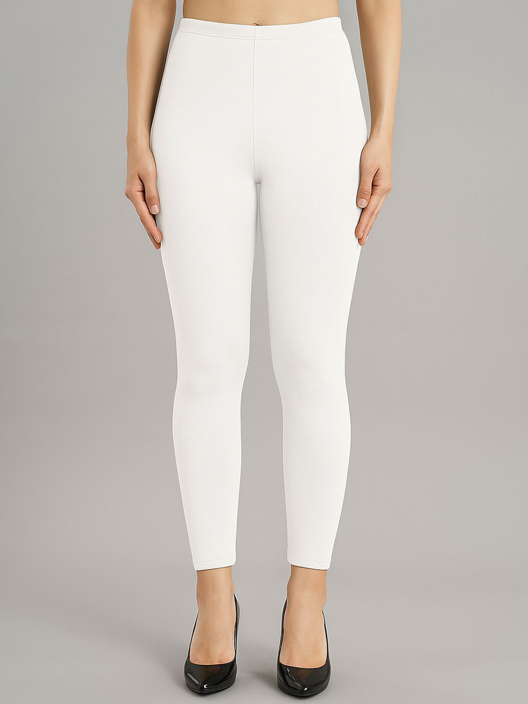 Shruthi Shsuvia White High-rise Ankle Length Leggings