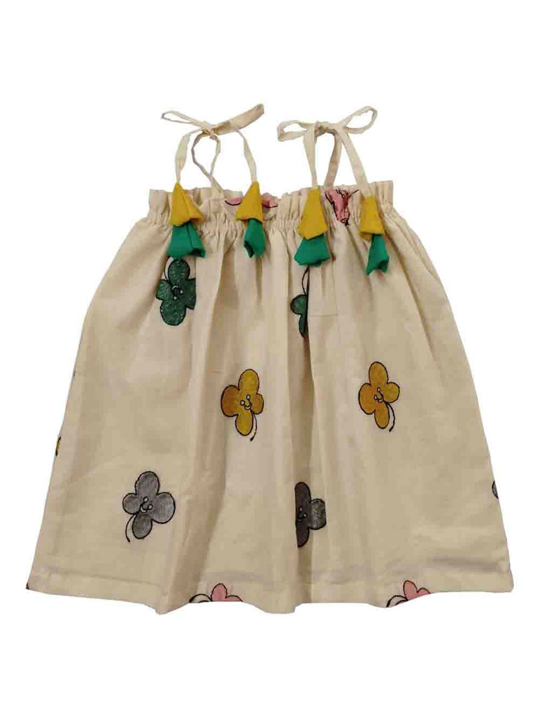 SNOWFLAKES Girls Floral Print A-Line Dress