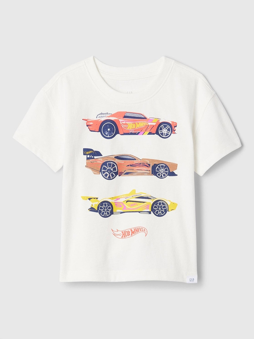 GAP Boys Graphic Printed Drop-Shoulder Sleeves Pure Cotton T-shirt