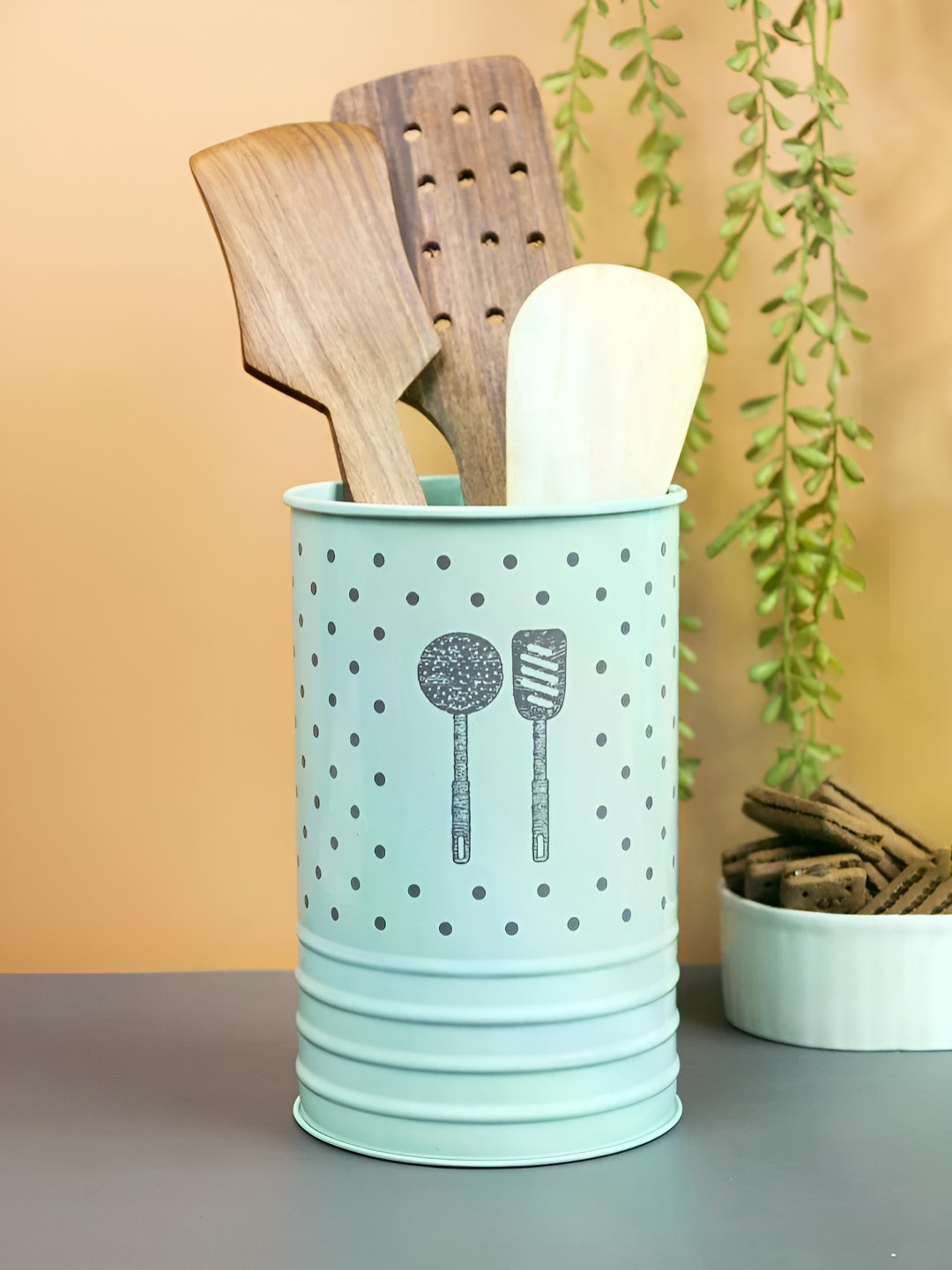 Homspurts Printed Cutlery Holder