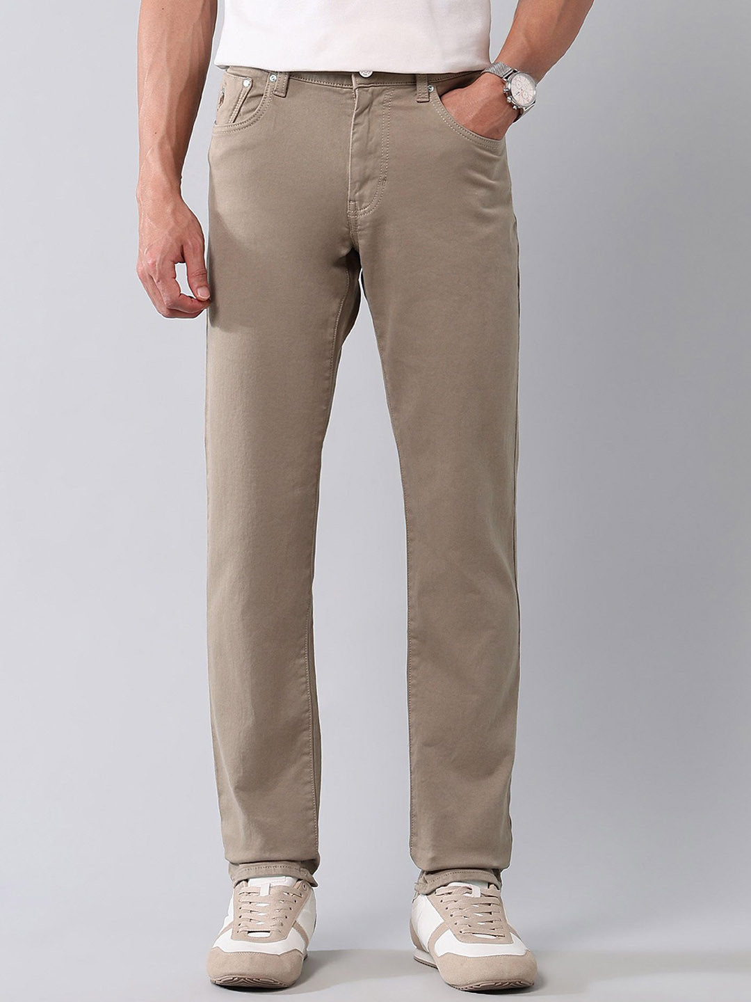 U.S. Polo Assn. Denim Co. Brandon Slim Tapered Fit Brown Jeans