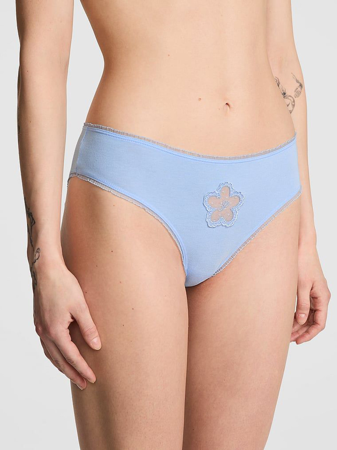 Victoria's Secret PINK Cotton Daisy Patch Cheeky Panty