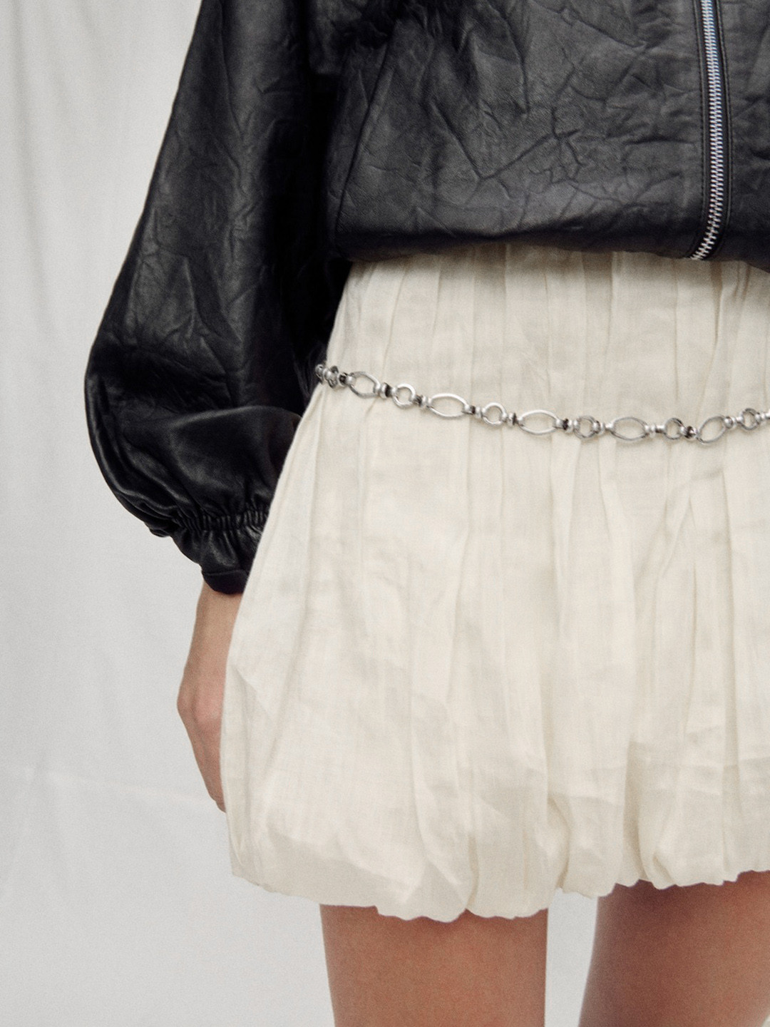 MANGO Women Metallic  Slim Belt