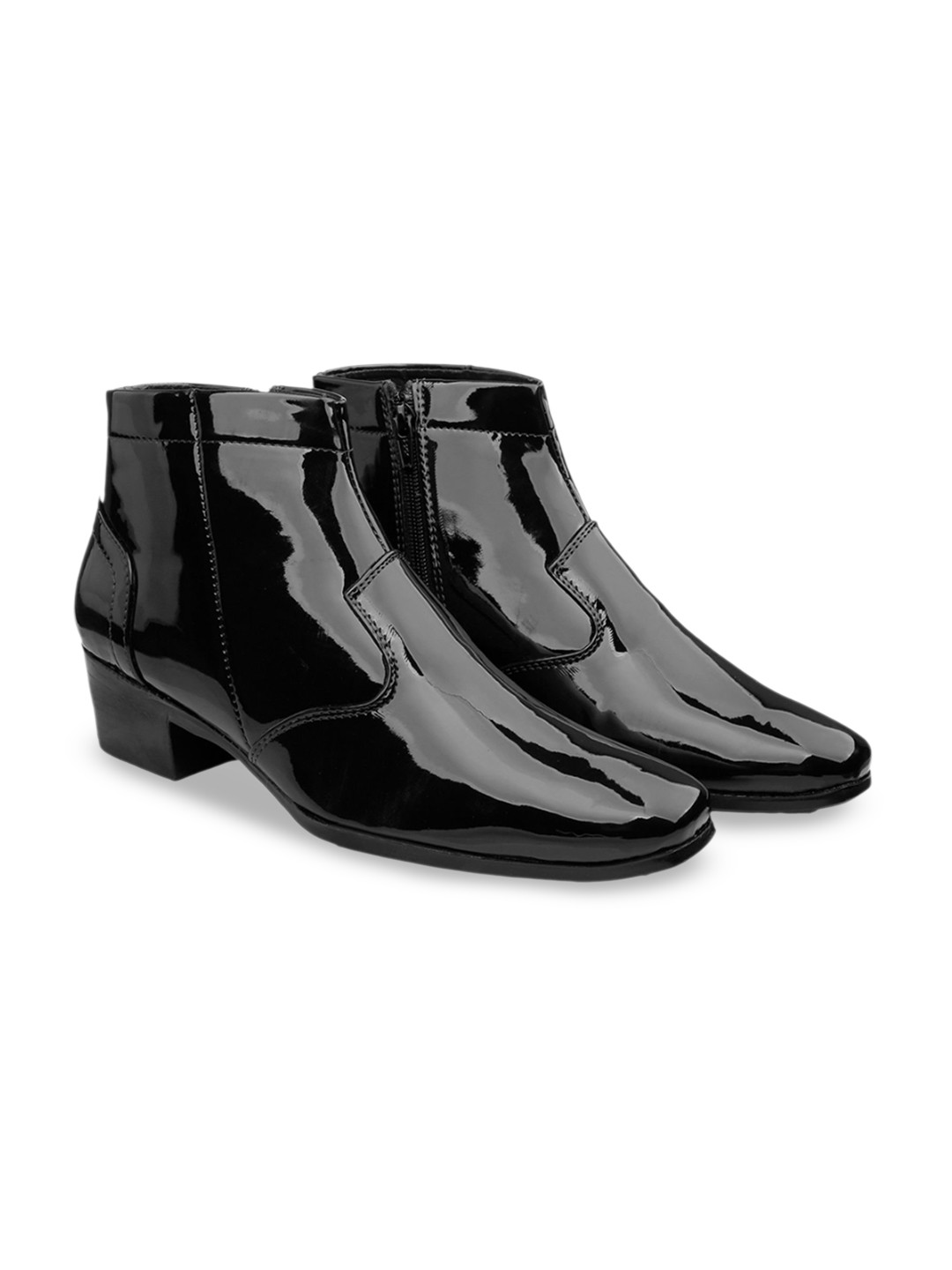 Bxxy Men Heel Height Increasing Casual Party Wear Zip boot On Cuban Sole