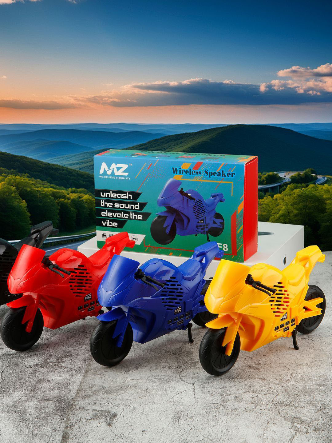 MZ F8 Dynamic Thunder Sound With High Bass 5W Power & 1200mAh Battery Bluetooth Speaker