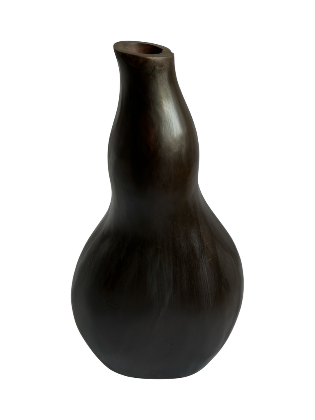 Taurrus Brown African Wooden Vase