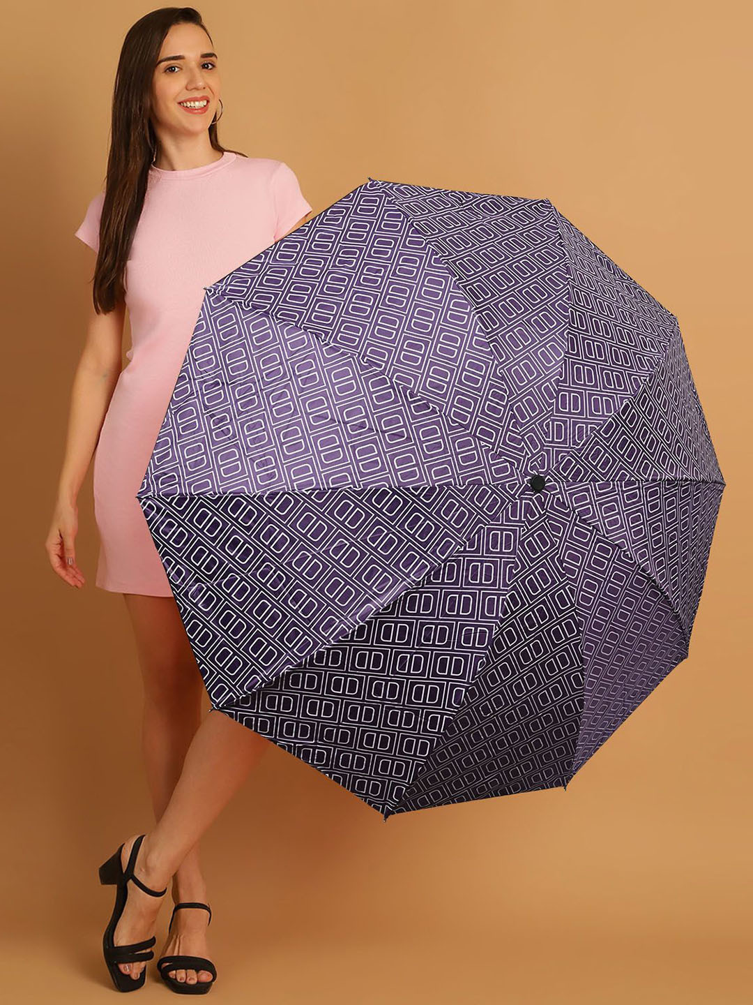 Aura Manual 3 Fold Self Design Umbrellas