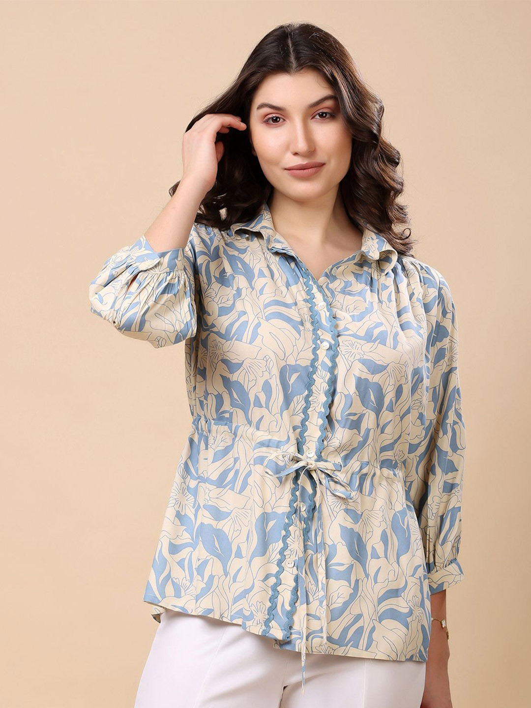 T TRYON ULTIMATE Floral Print Shirt Style Top