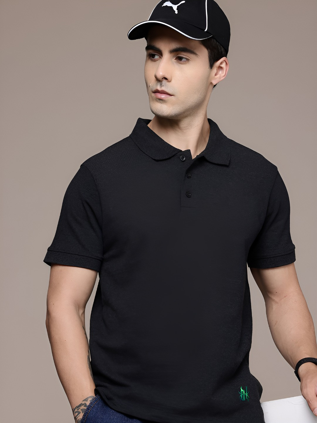 THE BEETEL HOUSE Men Polo Collar Pockets T-shirt
