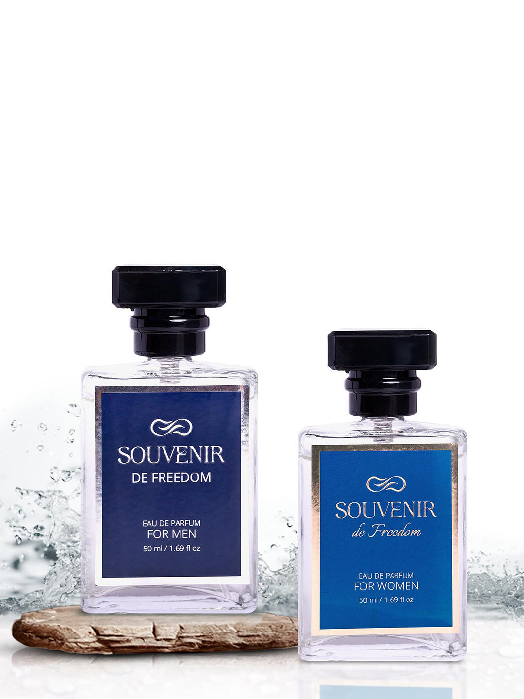 Souvenir Set Of 2 De Freedom Long Lasting Eau De Parfum - 50 ml Each