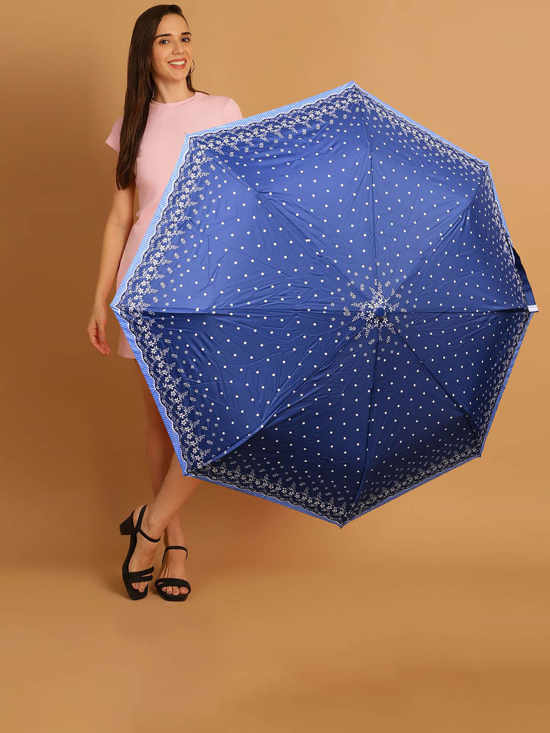 Aura Semi-Automatic 2 Fold Floral Umbrellas