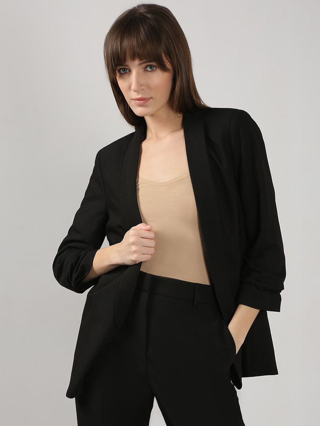 VERO MODA Relaxed Fit Front Open Blazer