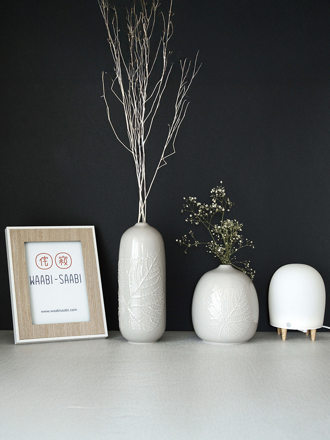 WAABI - SAABI Brown Wooden Table Photo Frame