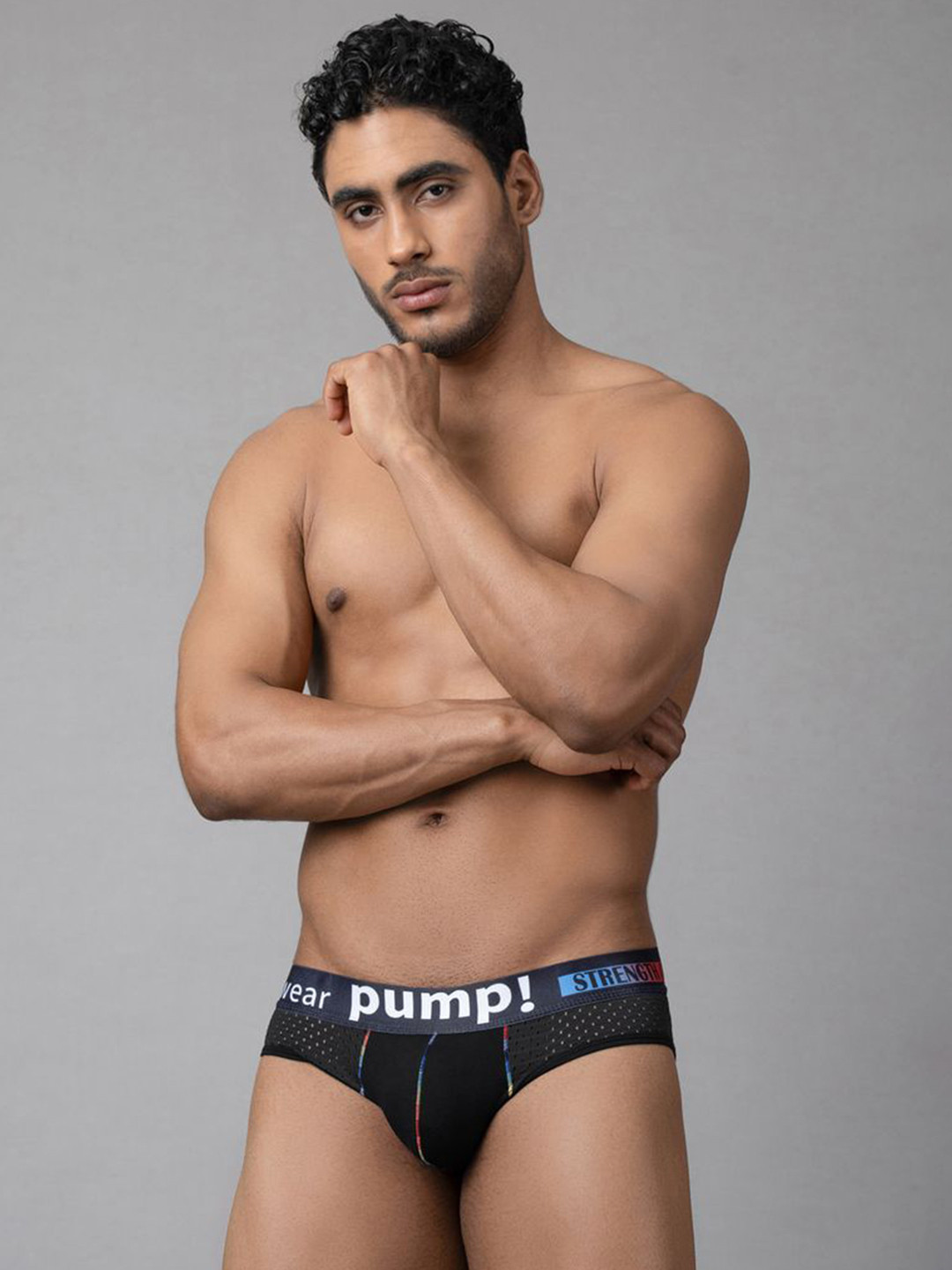 Pump club Black Party Street Mesh Brief For Men