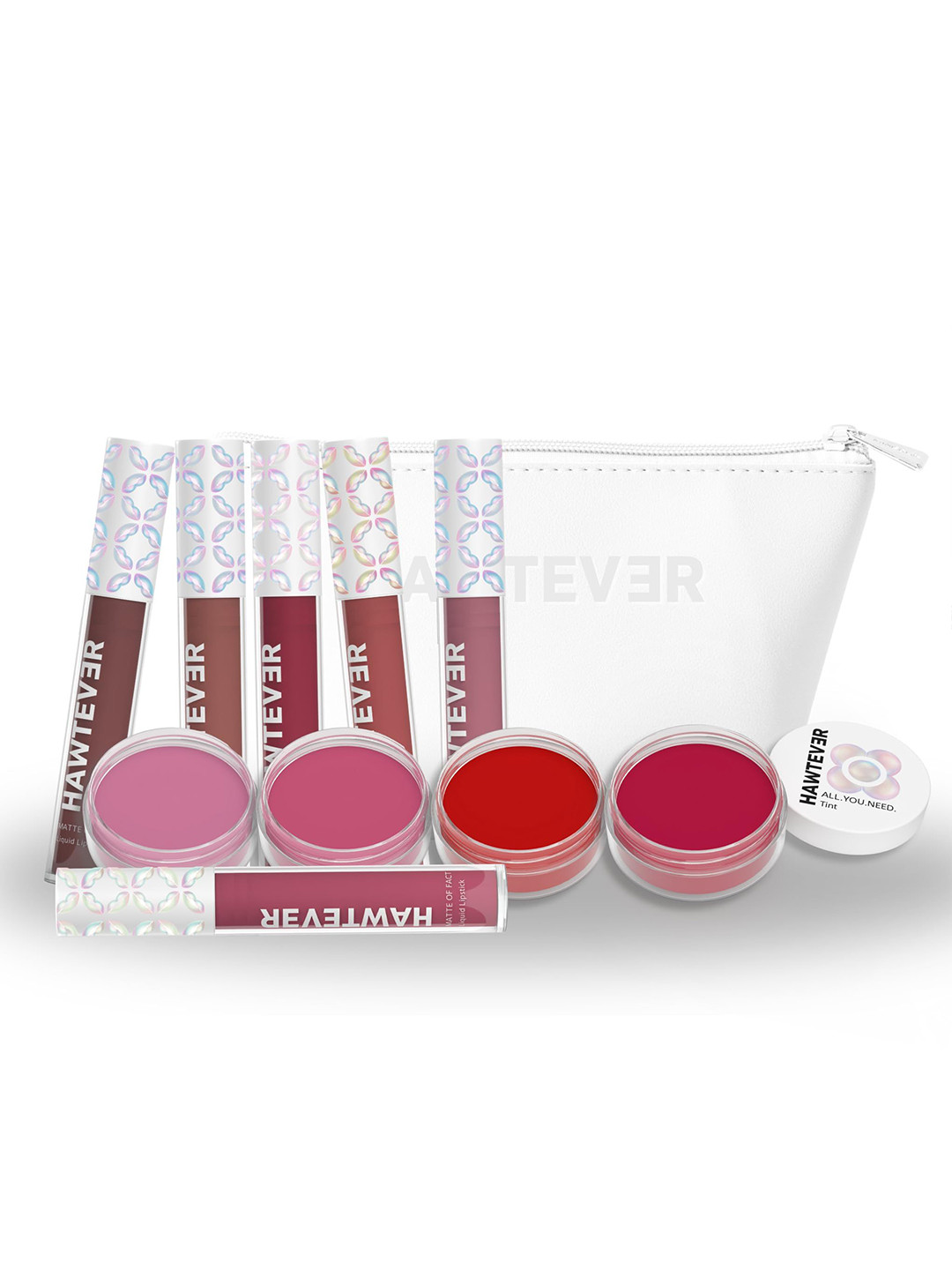 Hawtever Set Of 10 Matte Fact Liquid Lipstick - 4 g Each With All.You.Need Tint - 5 g Each