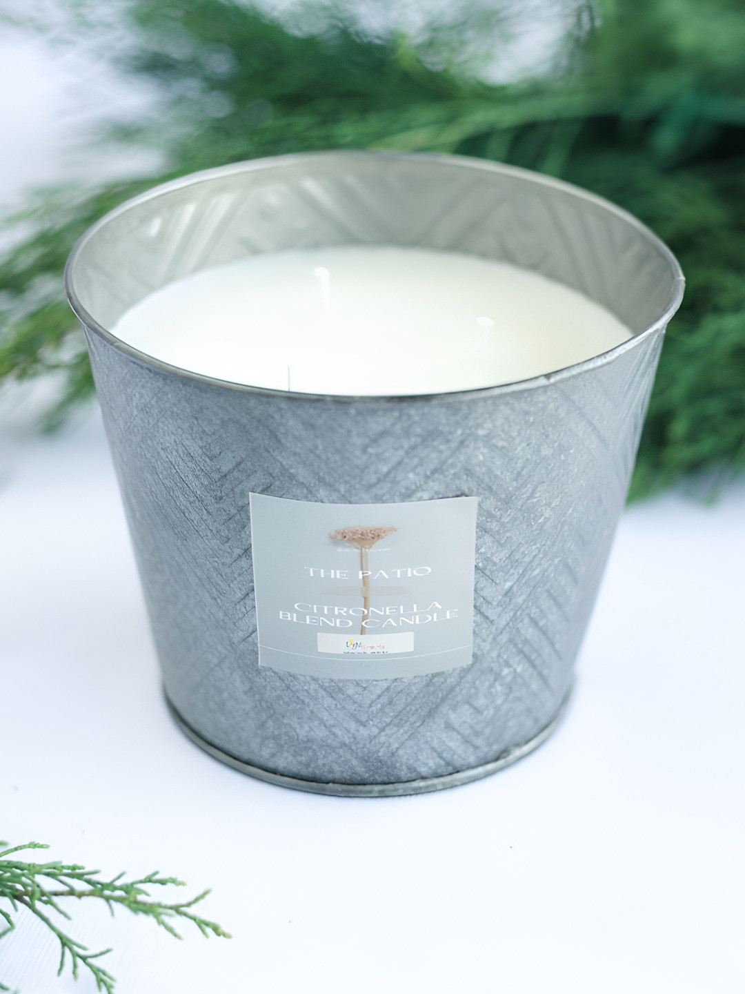 LIGHT JEWELS PATIO-THE, BUCKET Smokeless Citronella Blend Solid Jar Candles