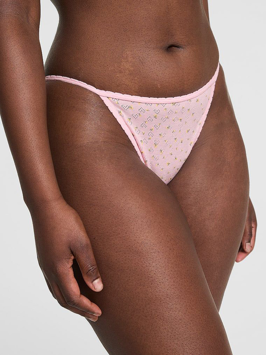 Victoria's Secret PINK Printed Pure Cotton String Bikini Brief 1125849374IH