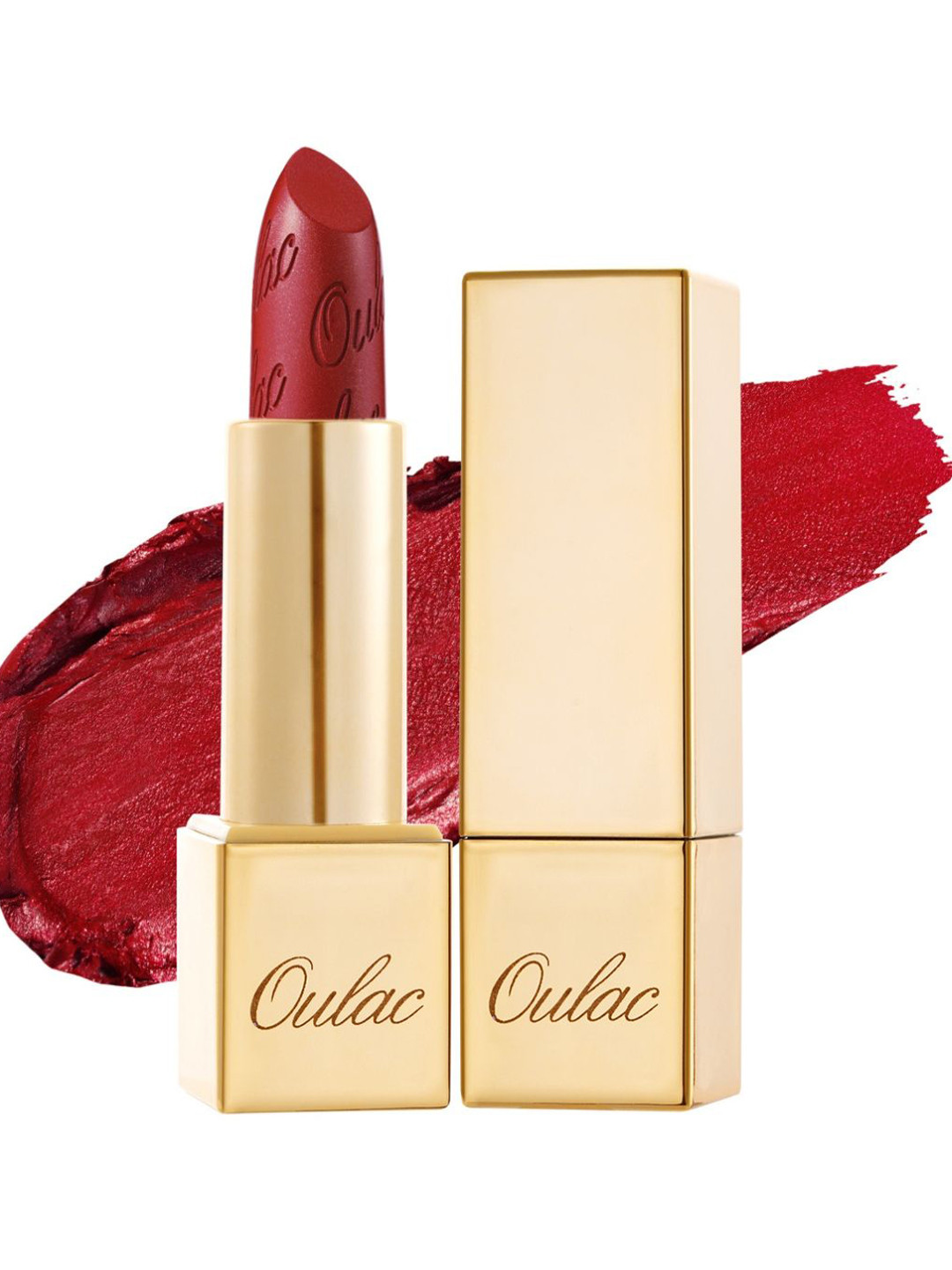 Oulac Metallic Shine Long Lasting Lipstick With Vitamin E - 4.3 g - Cherry Bomb 12