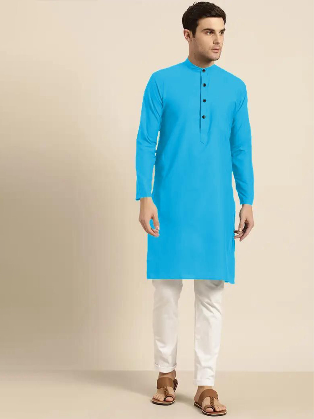 TIGER SNAKE Men Thread Work Kurta