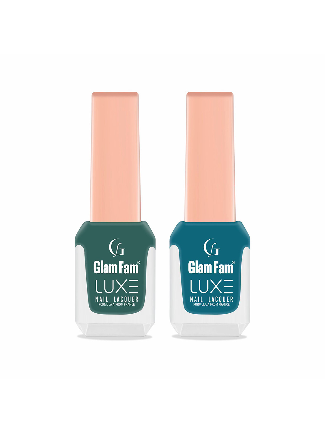 GlamFam Set Of 2 Glossy Finish Luxe Nail Lacquer- 12 ml Each- Shade- 35 & 38