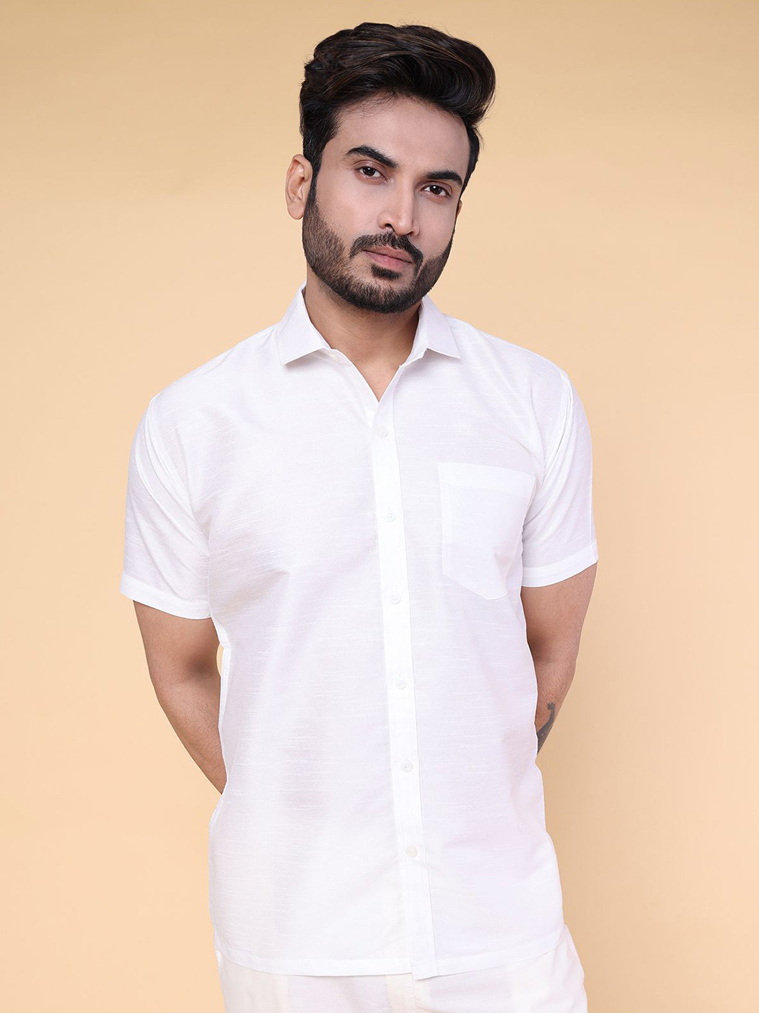 W & G Men Relaxed Casual Shirt
