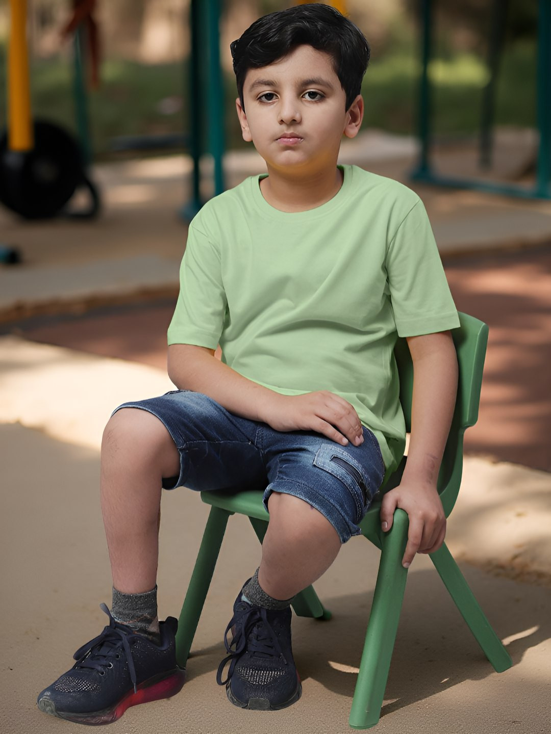 Friskers Boys Round Neck Short Sleeves Cotton T-shirt