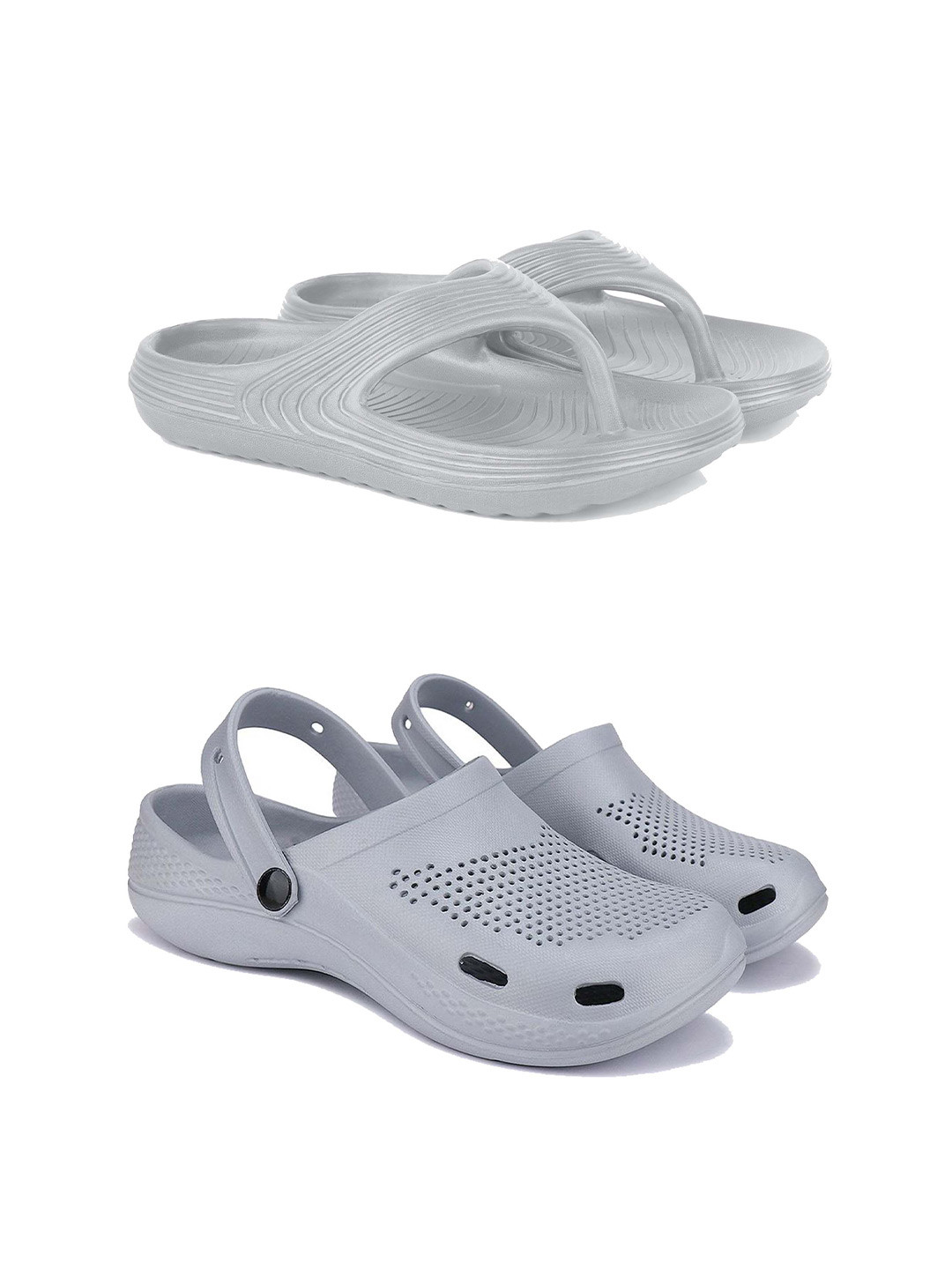 PENNEN Set Of 2 High Quality & Soft Thong Flip Flops & Clogs