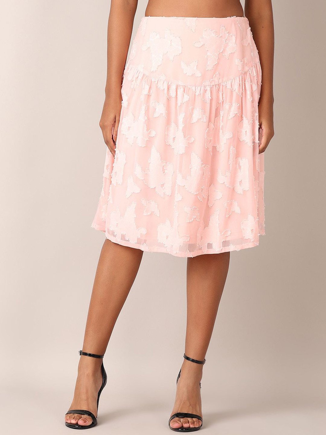 LIMEROAD Lace Knee Length Skirt