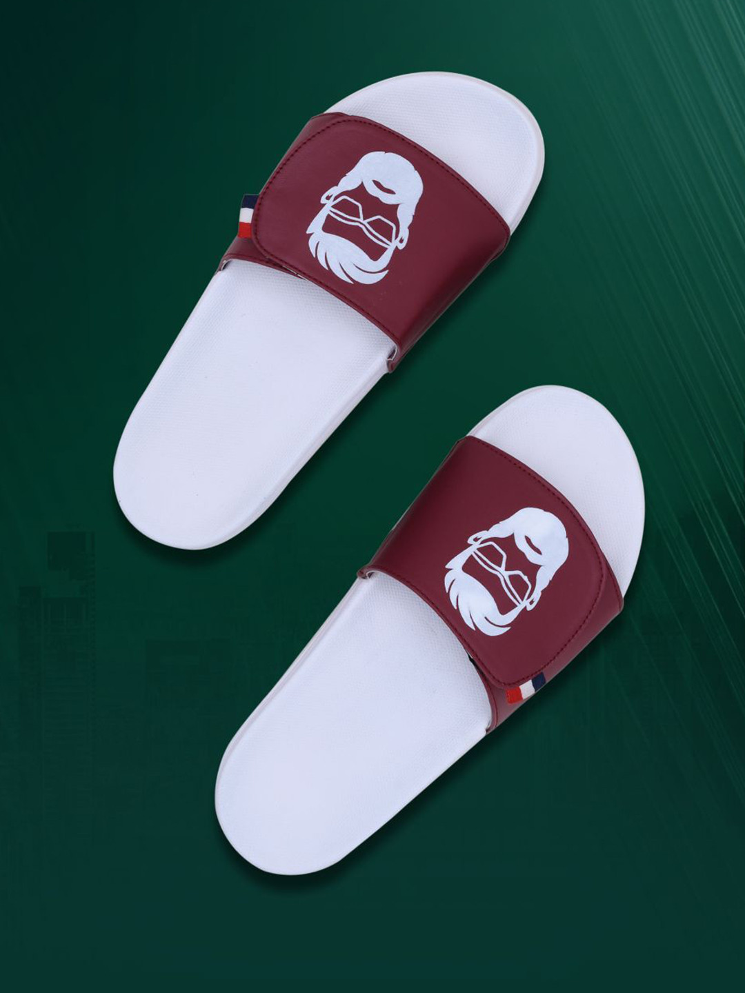 PERY PAO Stylish Graphic Printed Cushioned Footbed Sliders