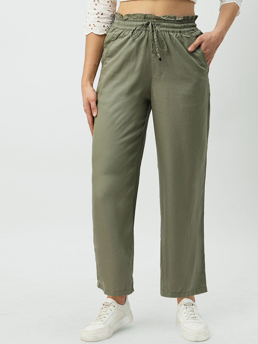 Kraus Jeans Women High-Rise Parallel Trousers
