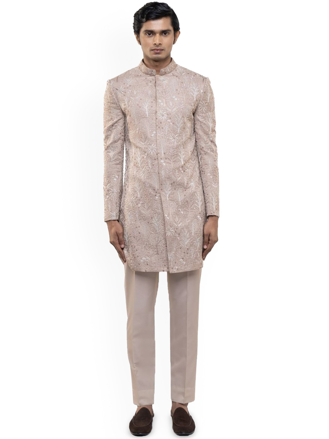 SDS By Kushal Shah Tropical Embroidered Sherwani Set
