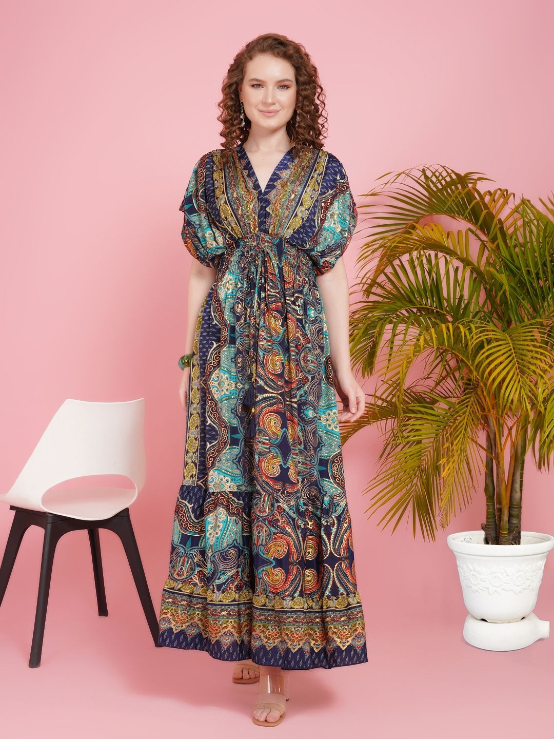 Boholyfe Tahlia sapphire sunset maxi dress