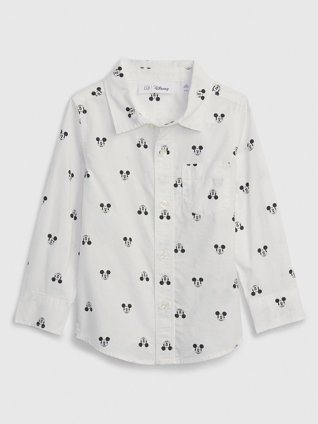 GAP Boys Mickey Mouse Printed Pure Cotton Casual Shirt