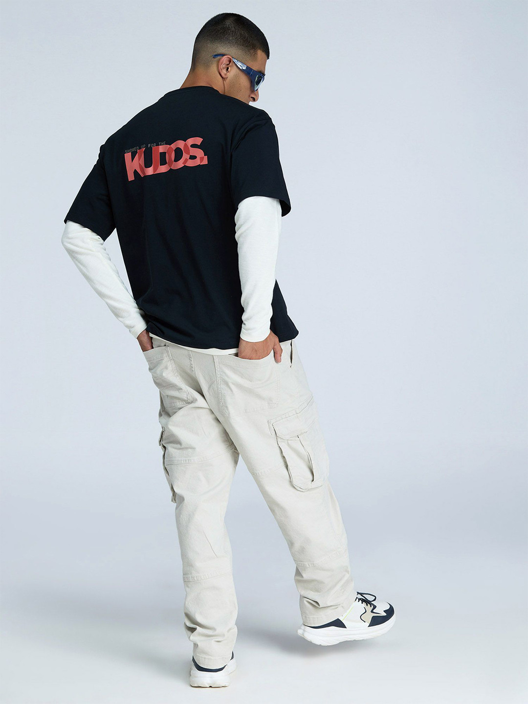 CAVA Black Graphic Oversized T-shirt