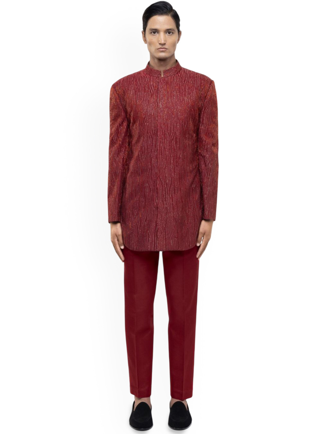 SDS By Kushal Shah Threads Embroidered Sherwani Set