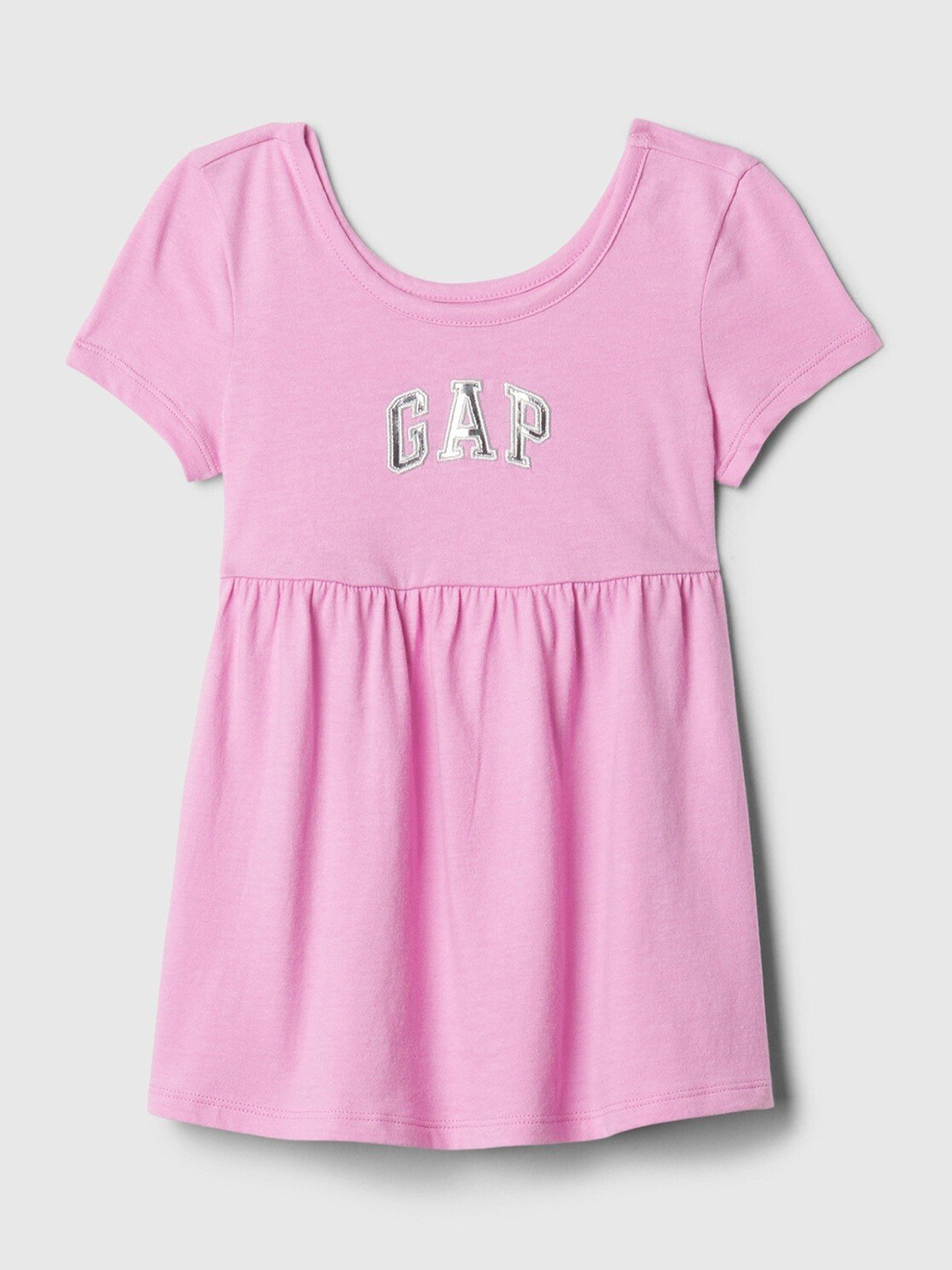 GAP Girls Cotton Brand Logo Applique A-Line Dress