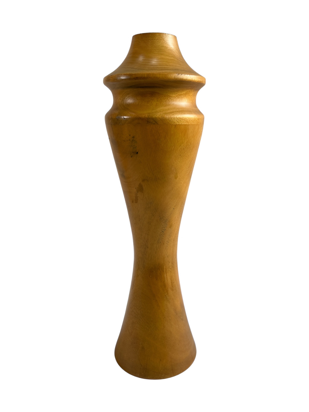 Taurrus Brown Contemporary V-Shaped Wood Vase