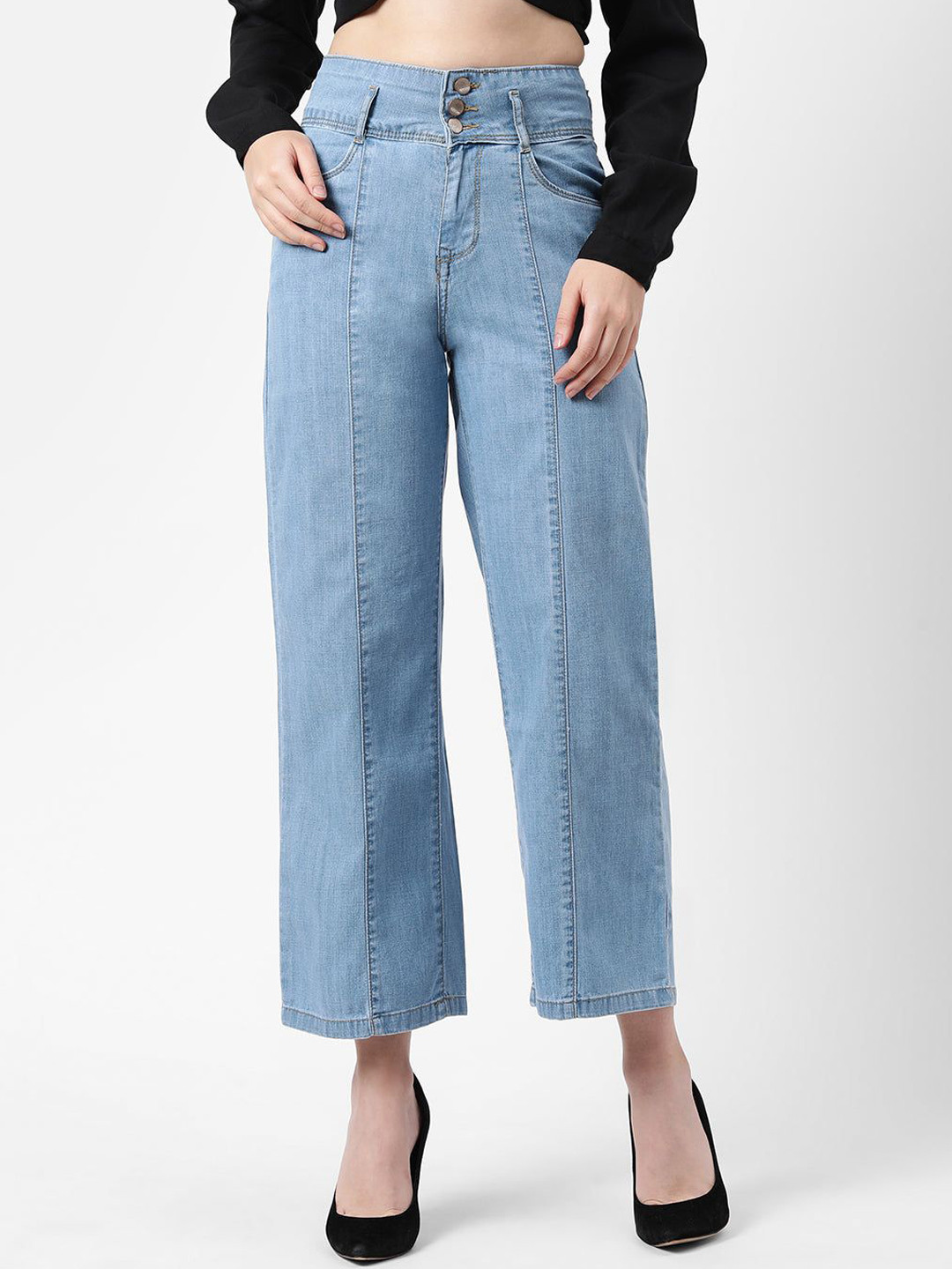 Kraus Jeans Women High-Rise Wide Leg Jeans