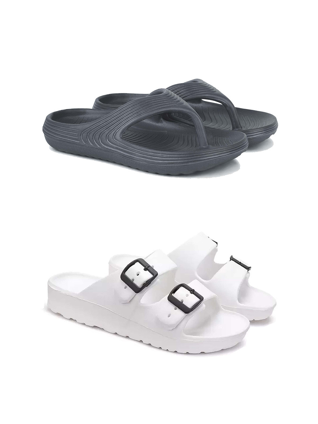 PENNEN Men Set Of 2 Lightweight Flips Flops
