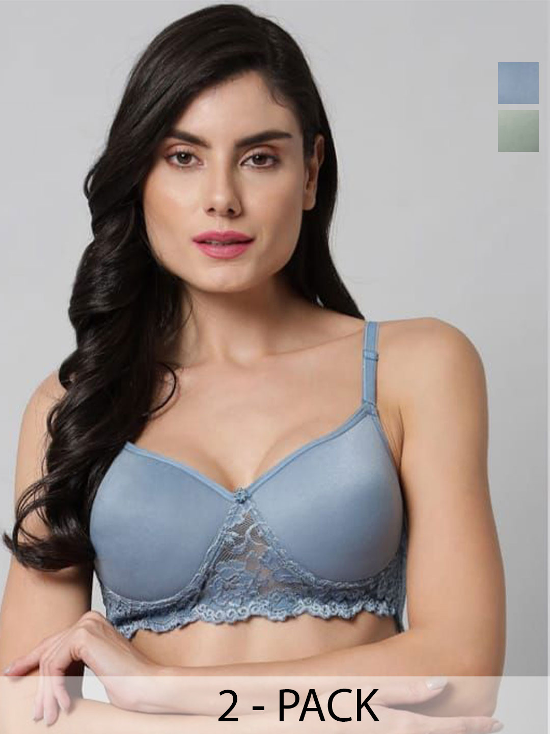 Calcados Pack Of 2 Full Coverage Cotton Lightly Padded Bras
